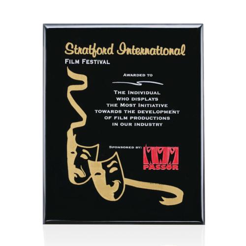 Plaque Awards - Premium Plaques - Oakleigh Plaque - Black