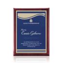 Oakleigh/Marietta Plaque - Rosewood/Blue