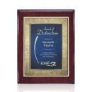 Oakleigh/Tamara Plaque - Rosewood/Blue