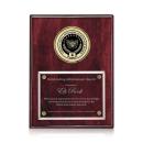 Jansenn Plaque - Rosewood/Gold