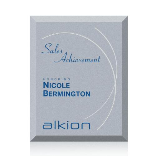Recognition Awards - Glass Awards - Rollinson Plaque - Silver 