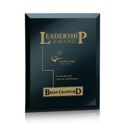 Plaque Awards - Premium Plaques - Mirror Plaque - Black
