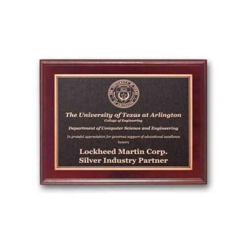 Plaque Awards - Perpetual Plaques - Photocast Plaque - Mahogany     
