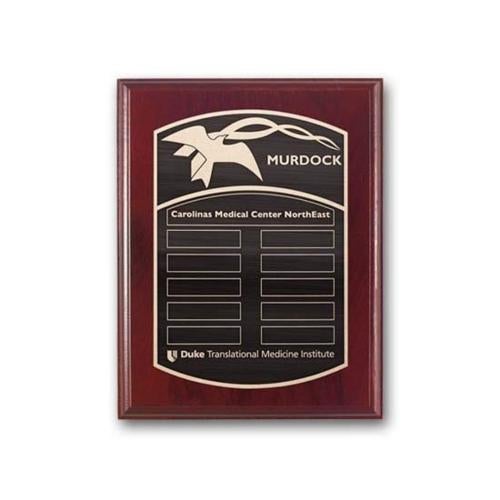 Plaque Awards - Retirement Plaques - Etch/Antiqued Plaq - Mahogany