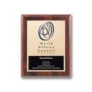 Etch/Colorfill Plaq - Walnut Finish