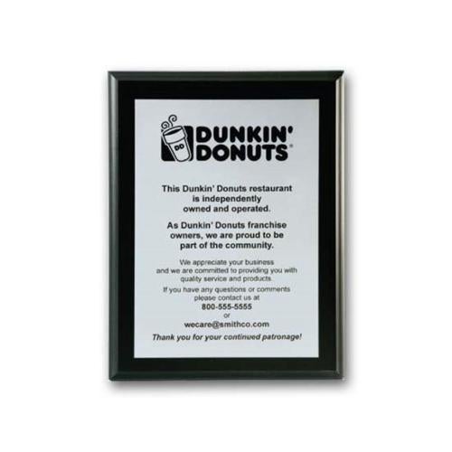 Plaque Awards - Full Color Plaques - Screenprint Aluminum - Ebony     