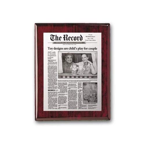 Plaque Awards - Photo Plaques - Metal Photo Plaq - Rosewood
