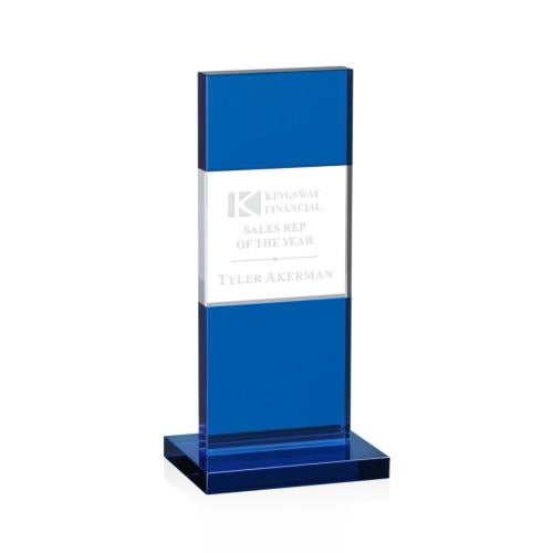 Recognition Awards - Crystal Awards - Basilia Award - Blue