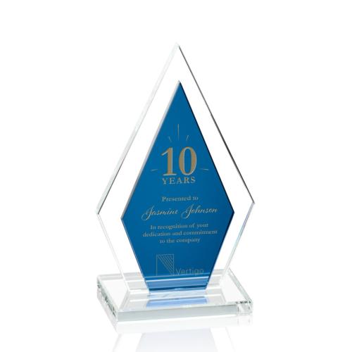 Recognition Awards - Crystal Awards - Zarita Award - Blue