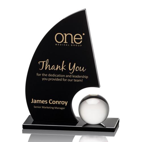 Recognition Awards - Crystal Awards - Ravenna Award - Black