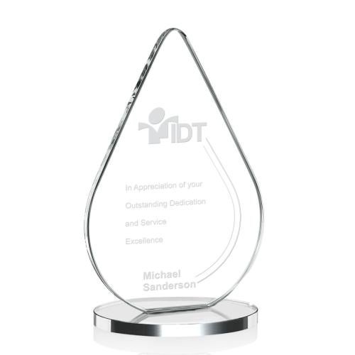 Recognition Awards - Crystal Awards - Glenhazel Award - Clear
