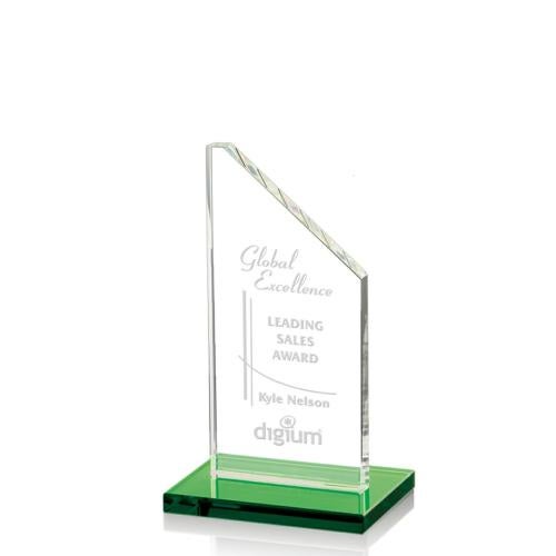 Recognition Awards - Crystal Awards - Dixon Award - Green