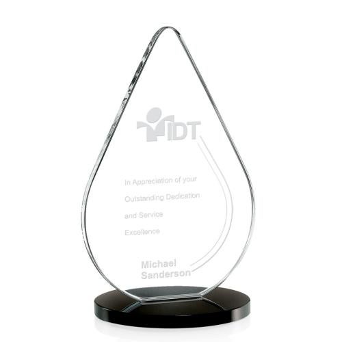 Recognition Awards - Crystal Awards - Glenhazel Award - Black