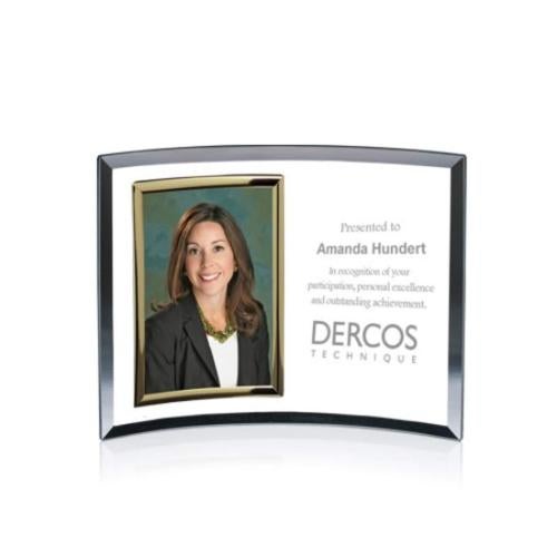 Corporate Gifts - Picture Frames - Crescent Frame - Gold