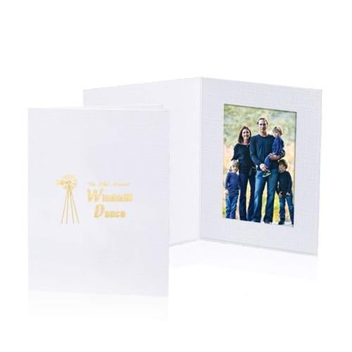 Corporate Gifts - Picture Frames - Roxbury Single Folder - White