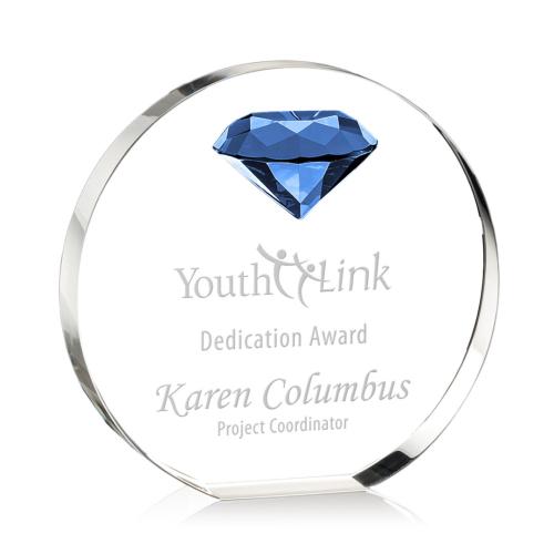 Recognition Awards - Crystal Awards - Anastasia Gemstone Award - Sapphire
