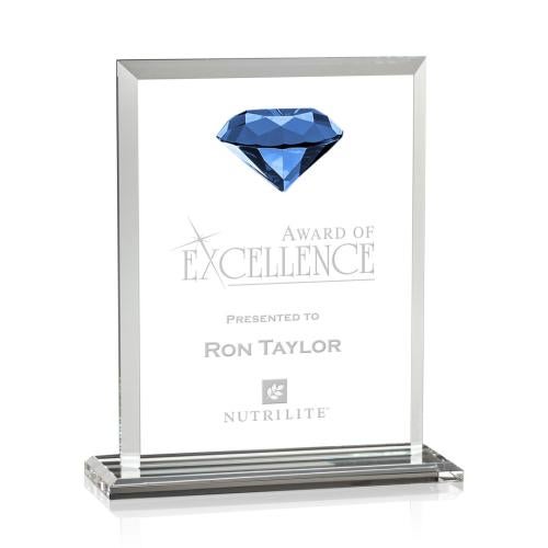 Recognition Awards - Crystal Awards - Sanford Gemstone Award - Sapphire