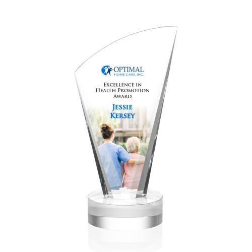 Brampton VividPrint™ Award - Clear Recognition Awards - Crystal Awards - Brampton VividPrint™ Award - Clear