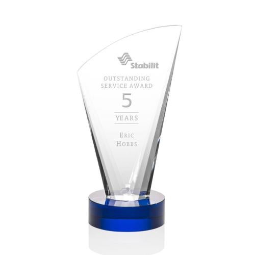 Recognition Awards - Crystal Awards - Brampton Award - Blue