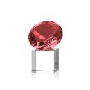 Gemstone Award on Cube - Ruby Alt Image 1