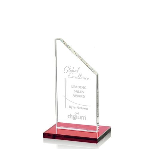 Recognition Awards - Crystal Awards - Dixon Award - Red