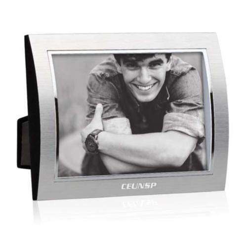 Corporate Gifts - Picture Frames - Curvo Frame - Silver/Silver