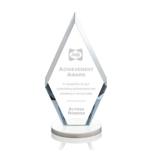 Recognition Awards - Crystal Awards - Cancun Award - White