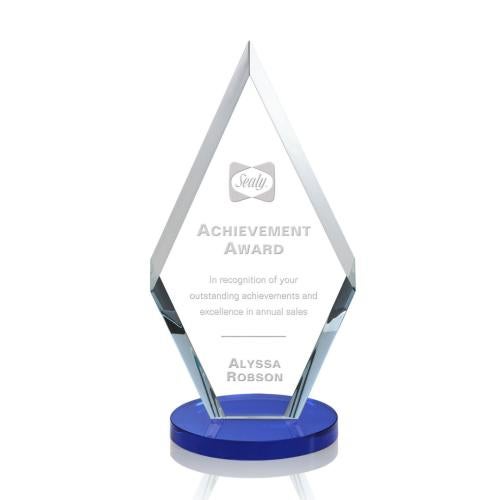 Recognition Awards - Crystal Awards - Cancun Award - Blue