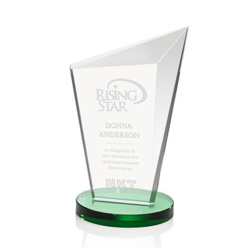 Recognition Awards - Crystal Awards - Wiltshire Award - Green
