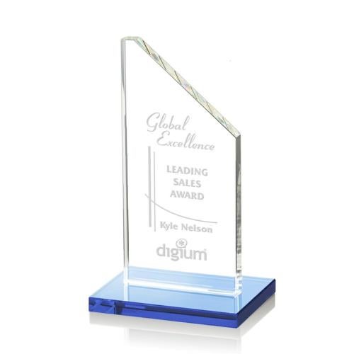 Recognition Awards - Crystal Awards - Dixon Award - Sky Blue