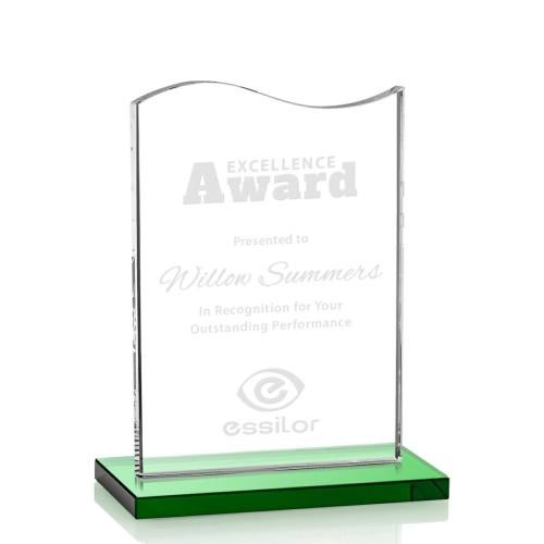 Recognition Awards - Crystal Awards - Unity Award - Green