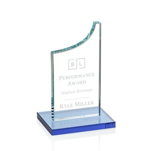 Recognition Awards - Crystal Awards - Eden Award - Sky Blue
