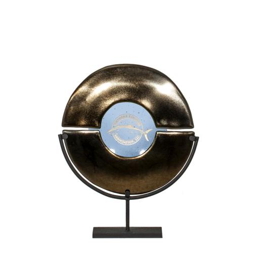 Recognition Awards - Glass Awards - Art Glass Awards - Unity Award - Blue