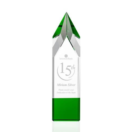 Recognition Awards - Crystal Awards - Coventry Award - Green