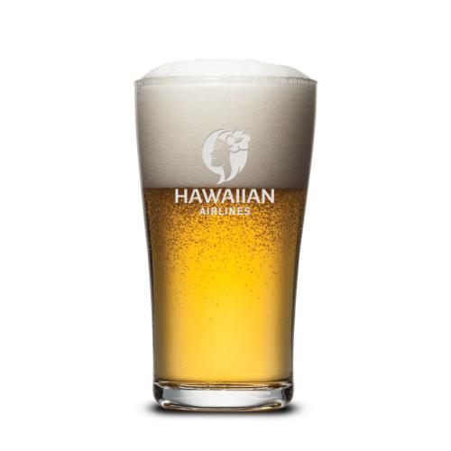 Corporate Gifts - Barware - Beer Steins and Pilsners - Caldecott Beer Glass - Deep Etch 