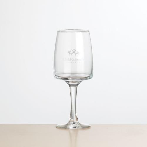Corporate Gifts - Barware - Wine & Champagne - Wine Glasses - Cherwell Wine - Deep Etch 