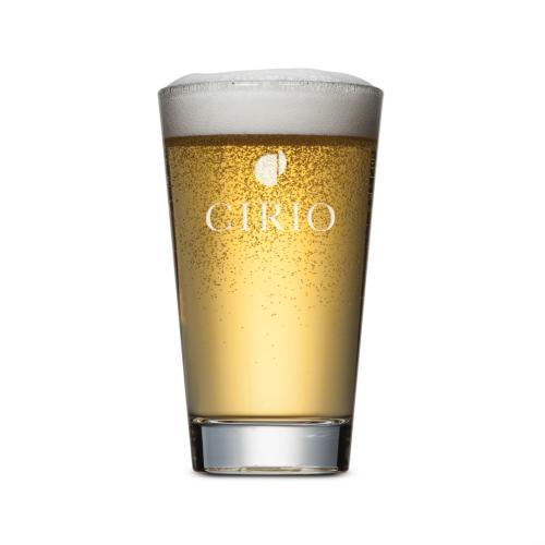 Corporate Gifts - Barware - Beer Steins and Pilsners - Summerhill Heavy Sham Glass - Deep Etch 