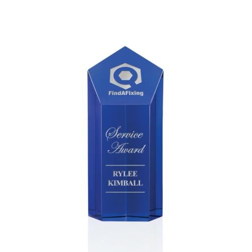 Recognition Awards - Crystal Awards - Jolanda Award - Blue