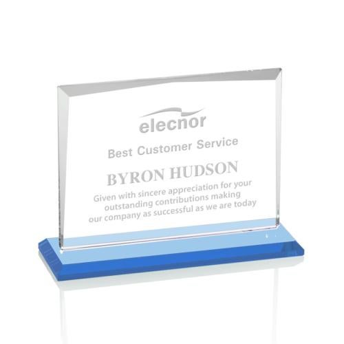 Recognition Awards - Crystal Awards - Lismore Award - Sky Blue