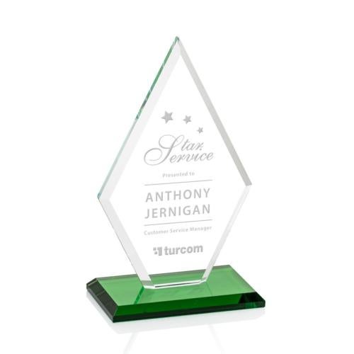 Recognition Awards - Crystal Awards - Tuscany Award - Green