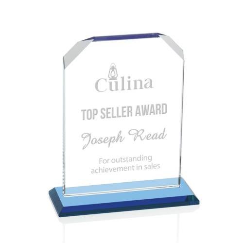 Recognition Awards - Crystal Awards - Waterford Award - Sky Blue