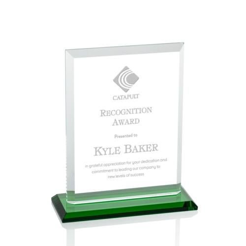 Recognition Awards - Crystal Awards - Denison Award - Green 