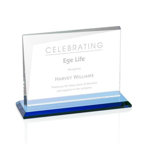 Recognition Awards - Crystal Awards - Mirela Award - Sky Blue 