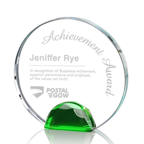 Recognition Awards - Crystal Awards - Maplin Award - Green 