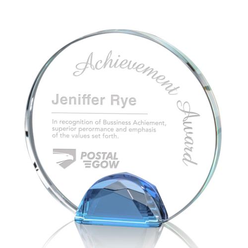 Recognition Awards - Crystal Awards - Maplin Award - Sky Blue