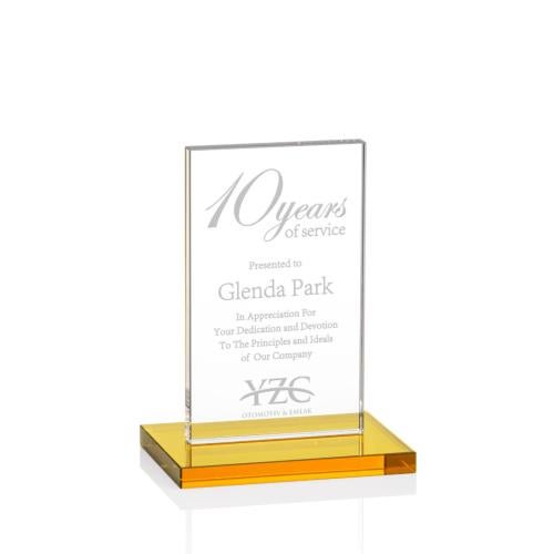 Recognition Awards - Crystal Awards - Heathrow Award - Amber