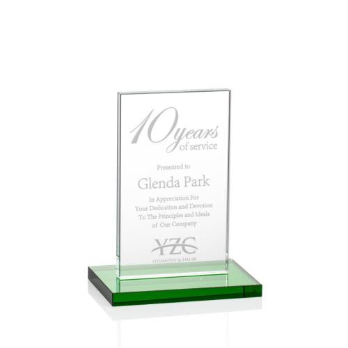 Recognition Awards - Crystal Awards - Heathrow Award - Green