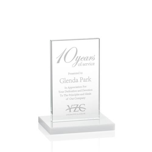 Recognition Awards - Crystal Awards - Heathrow Award - White