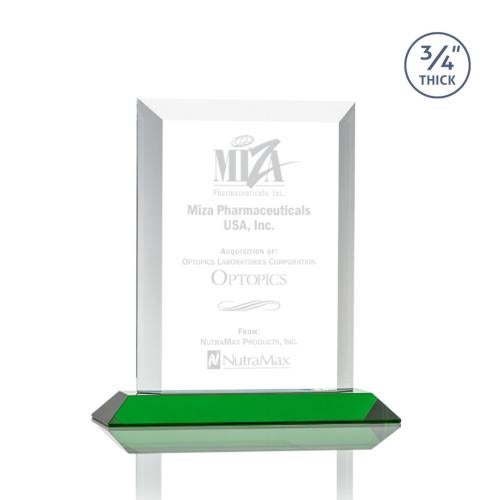 Recognition Awards - Crystal Awards - Harrington Award - Green