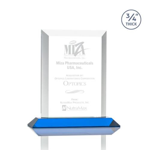 Recognition Awards - Crystal Awards - Harrington Award - Sky Blue